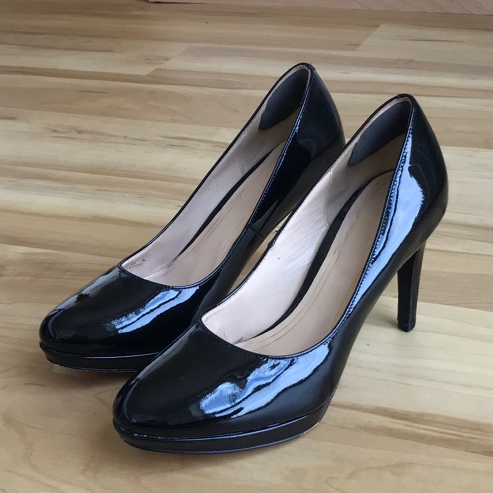 Cole Haan Chelsea Black Patent Pumps Size 8.5B